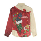 Palm Cockatoo Christmas Australia Women Casual Shirt Aussie Xmas Sock Coquette Bow