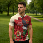 Palm Cockatoo Christmas Australia Zipper Polo Shirt Aussie Xmas Sock Coquette Bow