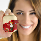 Sulphur-crested Cockatoo Christmas Australia AirPods Case Aussie Xmas Sock Coquette Bow