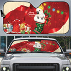 Sulphur-crested Cockatoo Christmas Australia Auto Sun Shade Aussie Xmas Sock Coquette Bow