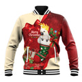 Sulphur-crested Cockatoo Christmas Australia Baseball Jacket Aussie Xmas Sock Coquette Bow