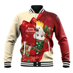 Sulphur-crested Cockatoo Christmas Australia Baseball Jacket Aussie Xmas Sock Coquette Bow