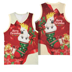 Sulphur-crested Cockatoo Christmas Australia Basketball Jersey Aussie Xmas Sock Coquette Bow