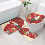 Sulphur-crested Cockatoo Christmas Australia Bathroom Set Aussie Xmas Sock Coquette Bow