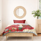 Sulphur-crested Cockatoo Christmas Australia Bedding Set Aussie Xmas Sock Coquette Bow