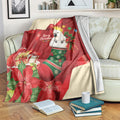 Sulphur-crested Cockatoo Christmas Australia Blanket Aussie Xmas Sock Coquette Bow