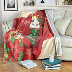 Sulphur-crested Cockatoo Christmas Australia Blanket Aussie Xmas Sock Coquette Bow