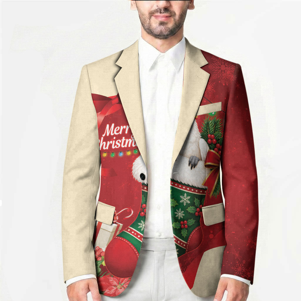 Sulphur-crested Cockatoo Christmas Australia Blazer Aussie Xmas Sock Coquette Bow