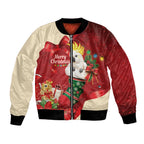 Sulphur-crested Cockatoo Christmas Australia Bomber Jacket Aussie Xmas Sock Coquette Bow