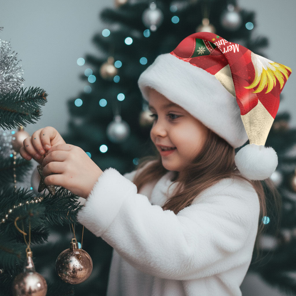 Sulphur-crested Cockatoo Christmas Australia Christmas Santa Hat Aussie Xmas Sock Coquette Bow