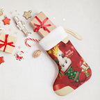 Sulphur-crested Cockatoo Christmas Australia Christmas Stocking Aussie Xmas Sock Coquette Bow