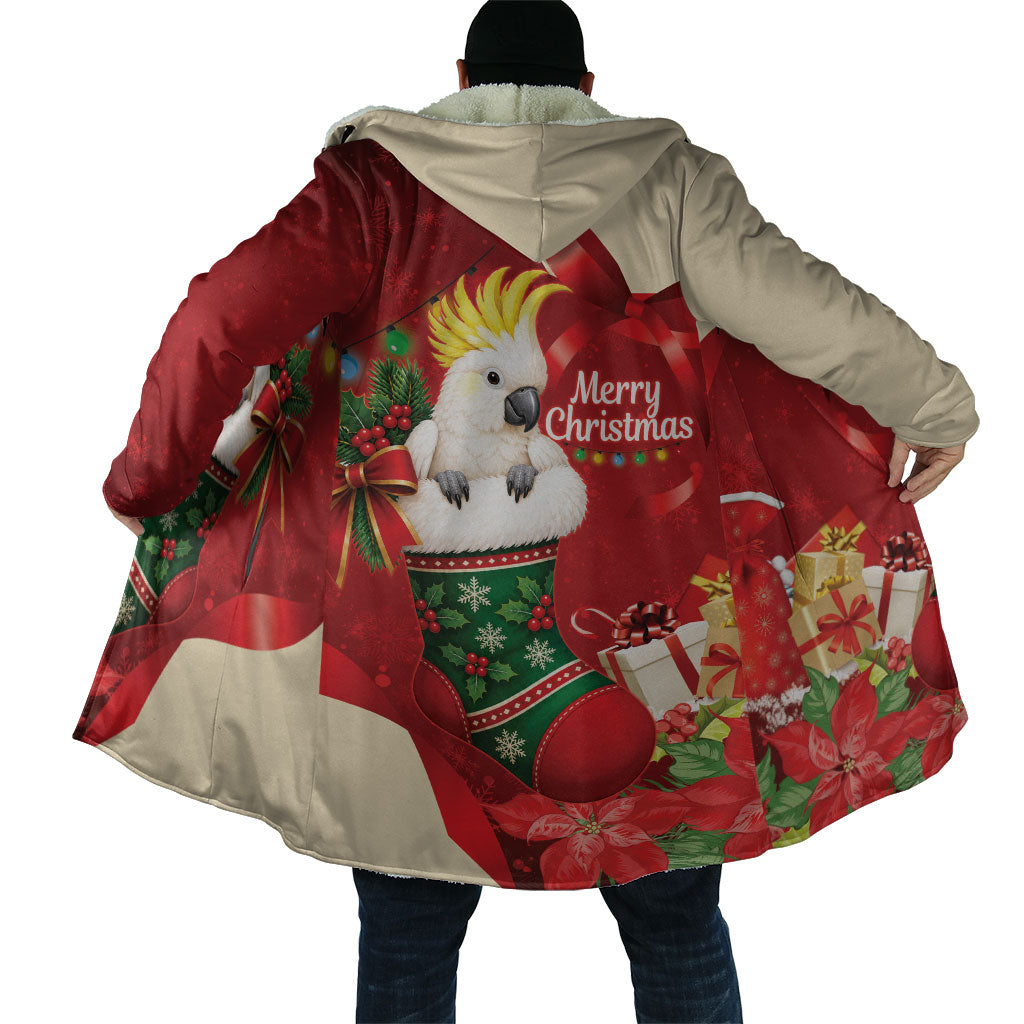 Sulphur-crested Cockatoo Christmas Australia Cloak Aussie Xmas Sock Coquette Bow