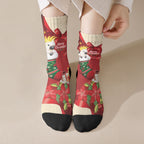 Sulphur-crested Cockatoo Christmas Australia Crew Socks Aussie Xmas Sock Coquette Bow