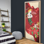 Sulphur-crested Cockatoo Christmas Australia Door Cover Aussie Xmas Sock Coquette Bow