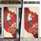 Sulphur-crested Cockatoo Christmas Australia Door Cover Aussie Xmas Sock Coquette Bow