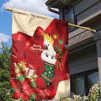 Sulphur-crested Cockatoo Christmas Australia Garden Flag Aussie Xmas Sock Coquette Bow