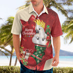 Sulphur-crested Cockatoo Christmas Australia Hawaiian Shirt Aussie Xmas Sock Coquette Bow