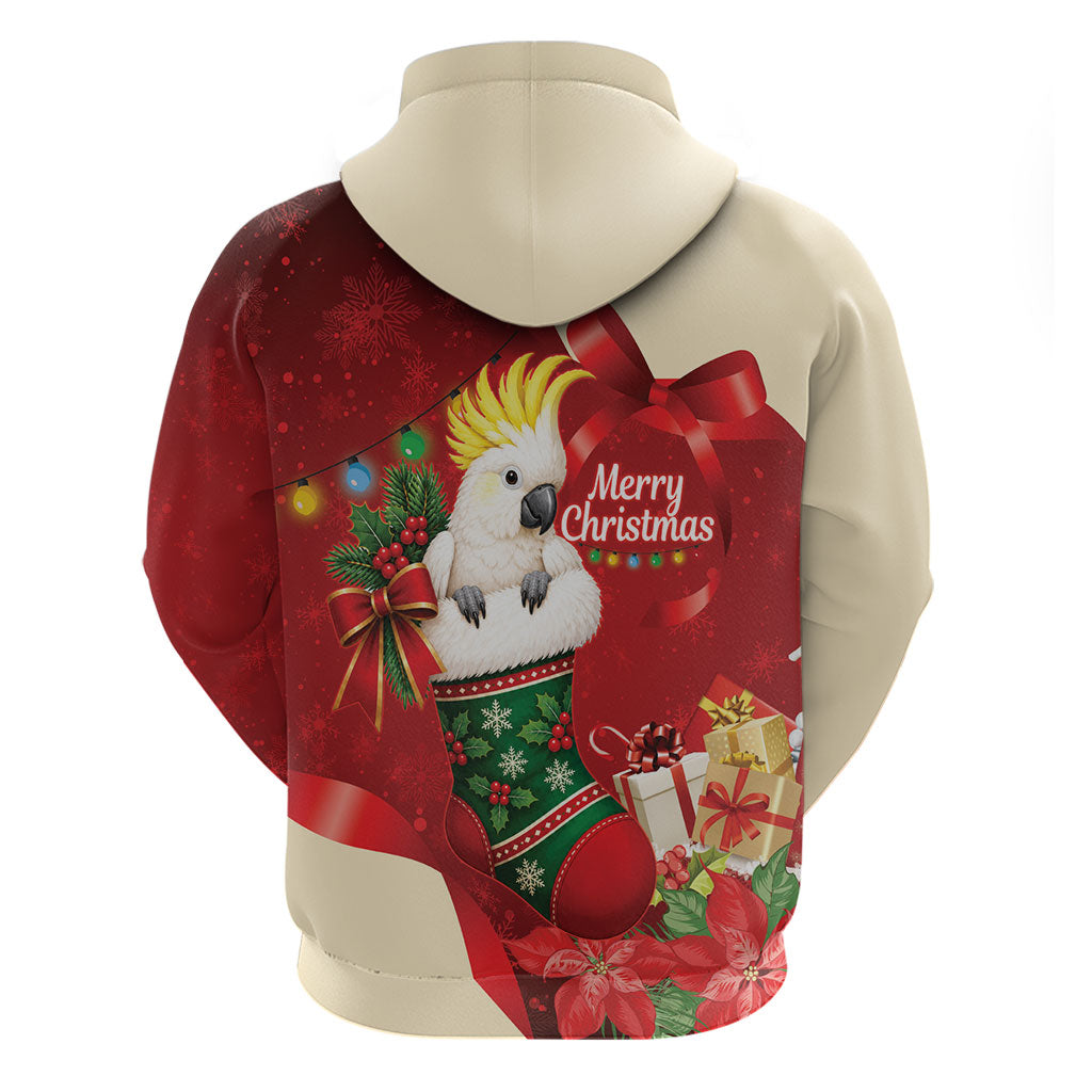Sulphur-crested Cockatoo Christmas Australia Hoodie Aussie Xmas Sock Coquette Bow