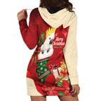 Sulphur-crested Cockatoo Christmas Australia Hoodie Dress Aussie Xmas Sock Coquette Bow