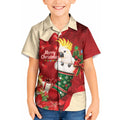 Sulphur-crested Cockatoo Christmas Australia Kid Hawaiian Shirt Aussie Xmas Sock Coquette Bow
