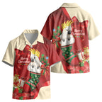 Sulphur-crested Cockatoo Christmas Australia Kid Hawaiian Shirt Aussie Xmas Sock Coquette Bow