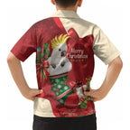 Sulphur-crested Cockatoo Christmas Australia Kid Hawaiian Shirt Aussie Xmas Sock Coquette Bow