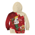 Sulphur-crested Cockatoo Christmas Australia Kid Hoodie Aussie Xmas Sock Coquette Bow