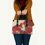 Sulphur-crested Cockatoo Christmas Australia Leather Bag Aussie Xmas Sock Coquette Bow