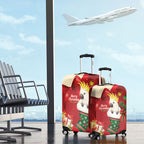 Sulphur-crested Cockatoo Christmas Australia Luggage Cover Aussie Xmas Sock Coquette Bow