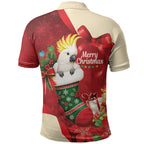 Sulphur-crested Cockatoo Christmas Australia Polo Shirt Aussie Xmas Sock Coquette Bow