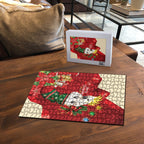Sulphur-crested Cockatoo Christmas Australia Puzzle Aussie Xmas Sock Coquette Bow