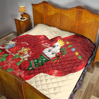 Sulphur-crested Cockatoo Christmas Australia Quilt Aussie Xmas Sock Coquette Bow
