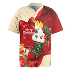 Sulphur-crested Cockatoo Christmas Australia Rugby Jersey Aussie Xmas Sock Coquette Bow