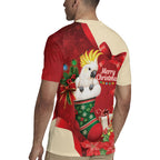Sulphur-crested Cockatoo Christmas Australia Rugby Jersey Aussie Xmas Sock Coquette Bow