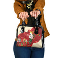 Sulphur-crested Cockatoo Christmas Australia Shoulder Handbag Aussie Xmas Sock Coquette Bow