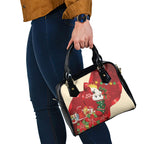 Sulphur-crested Cockatoo Christmas Australia Shoulder Handbag Aussie Xmas Sock Coquette Bow