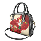 Sulphur-crested Cockatoo Christmas Australia Shoulder Handbag Aussie Xmas Sock Coquette Bow