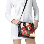 Sulphur-crested Cockatoo Christmas Australia Shoulder Handbag Aussie Xmas Sock Coquette Bow