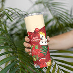 Sulphur-crested Cockatoo Christmas Australia Skinny Tumbler Aussie Xmas Sock Coquette Bow