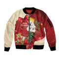 Sulphur-crested Cockatoo Christmas Australia Sleeve Zip Bomber Jacket Aussie Xmas Sock Coquette Bow