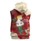 Sulphur-crested Cockatoo Christmas Australia Sleeveless Hoodie Aussie Xmas Sock Coquette Bow