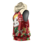 Sulphur-crested Cockatoo Christmas Australia Sleeveless Hoodie Aussie Xmas Sock Coquette Bow