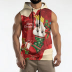 Sulphur-crested Cockatoo Christmas Australia Sleeveless Hoodie Aussie Xmas Sock Coquette Bow