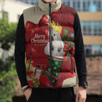Sulphur-crested Cockatoo Christmas Australia Sleeveless Puffer Jacket Aussie Xmas Sock Coquette Bow