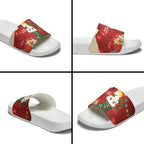 Sulphur-crested Cockatoo Christmas Australia Slide Sandals Aussie Xmas Sock Coquette Bow