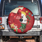 Sulphur-crested Cockatoo Christmas Australia Spare Tire Cover Aussie Xmas Sock Coquette Bow