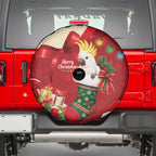Sulphur-crested Cockatoo Christmas Australia Spare Tire Cover Aussie Xmas Sock Coquette Bow