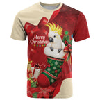 Sulphur-crested Cockatoo Christmas Australia T Shirt Aussie Xmas Sock Coquette Bow