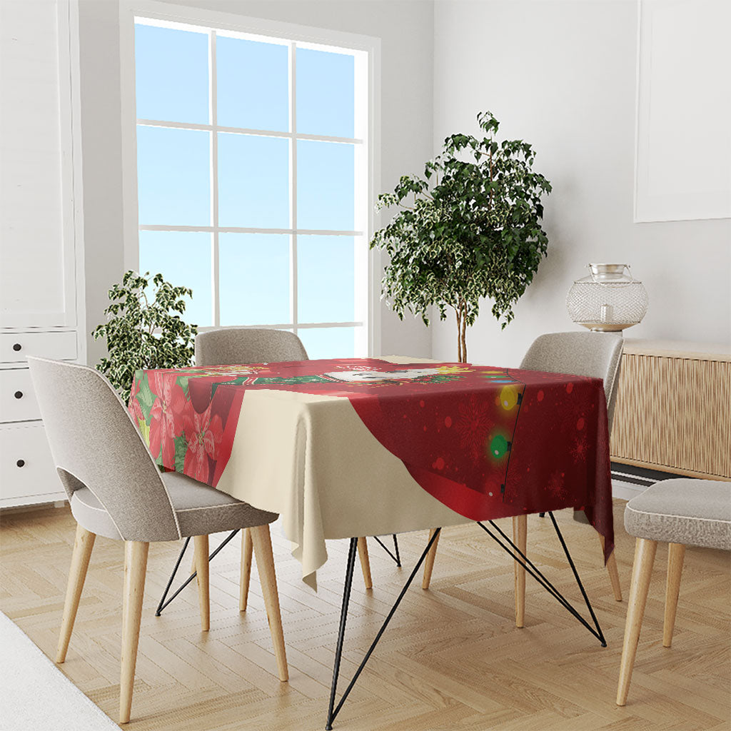 Sulphur-crested Cockatoo Christmas Australia Tablecloth Aussie Xmas Sock Coquette Bow