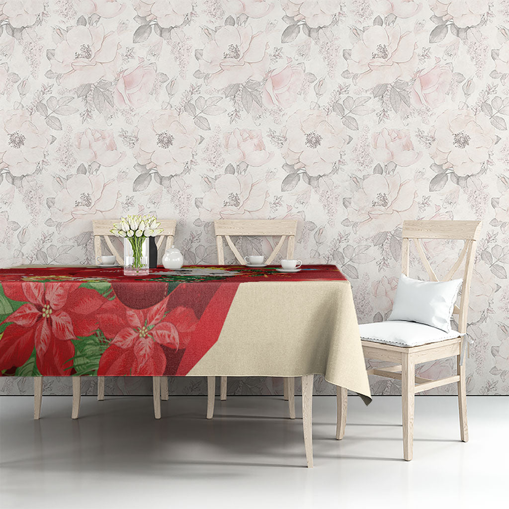 Sulphur-crested Cockatoo Christmas Australia Tablecloth Aussie Xmas Sock Coquette Bow